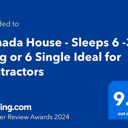 Canada House - Sleeps 6 -3 King Or 6 Single Ideal For Contractors Warrington Bagian luar foto